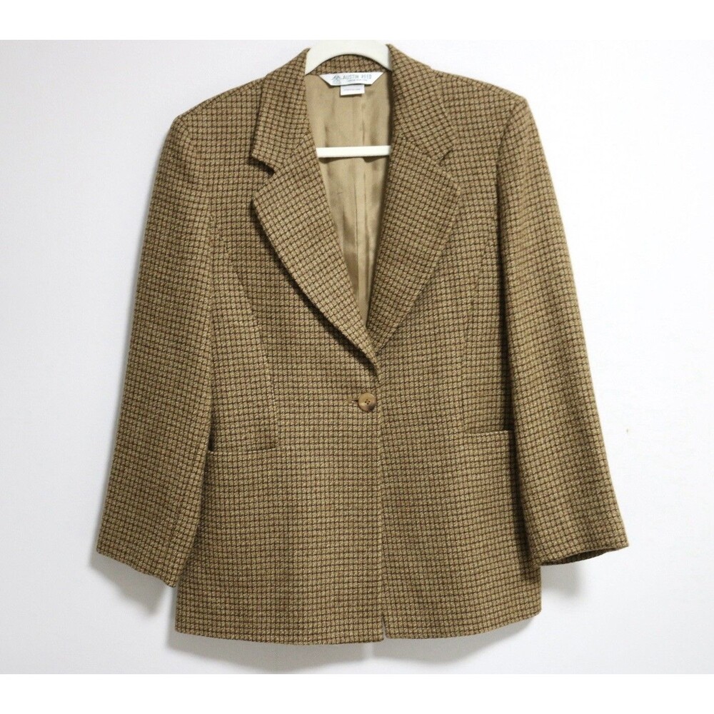 Austin Reed Women’s Blazer Baby Alpaca Wool Blazer Brown Size 6 Old Money Blazer